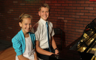 Kids at Piano recital