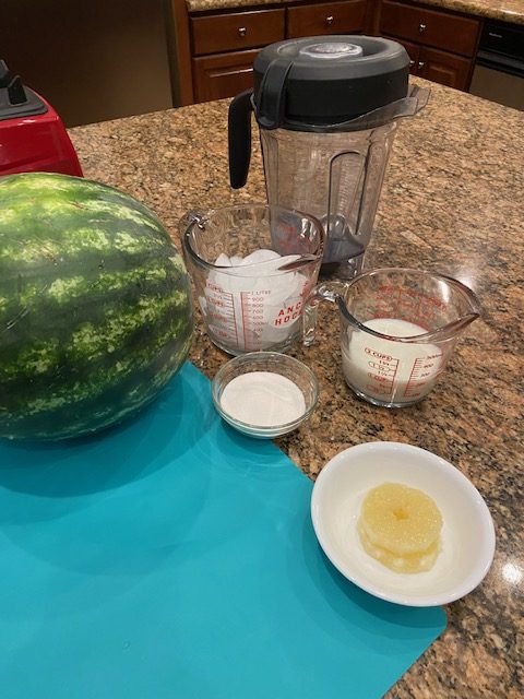 simple ingredients for watermelon cooler